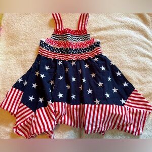 Like new. Good Lad Red and White Striped Asymetrical Dress